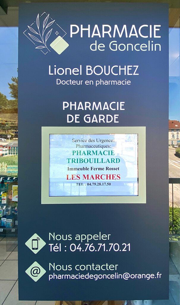 Panneau pharmacie de Goncelin - Remodeling rénovation