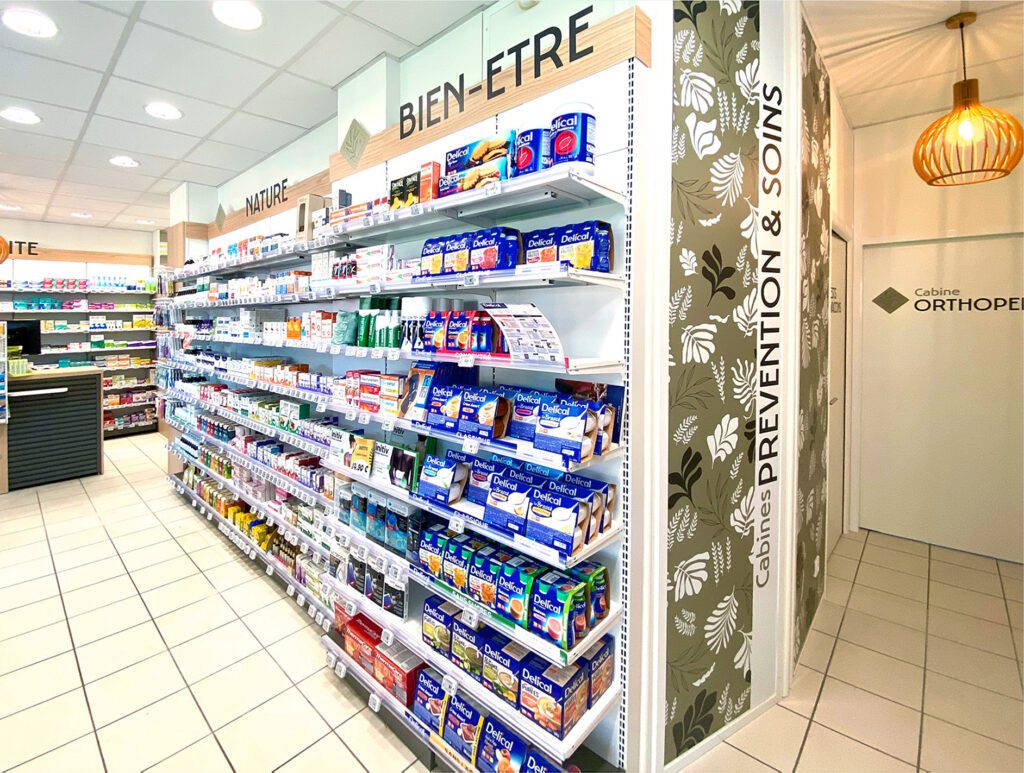 Mural pharmacie - Corner Nature et Bien être - Agencement Proexpace