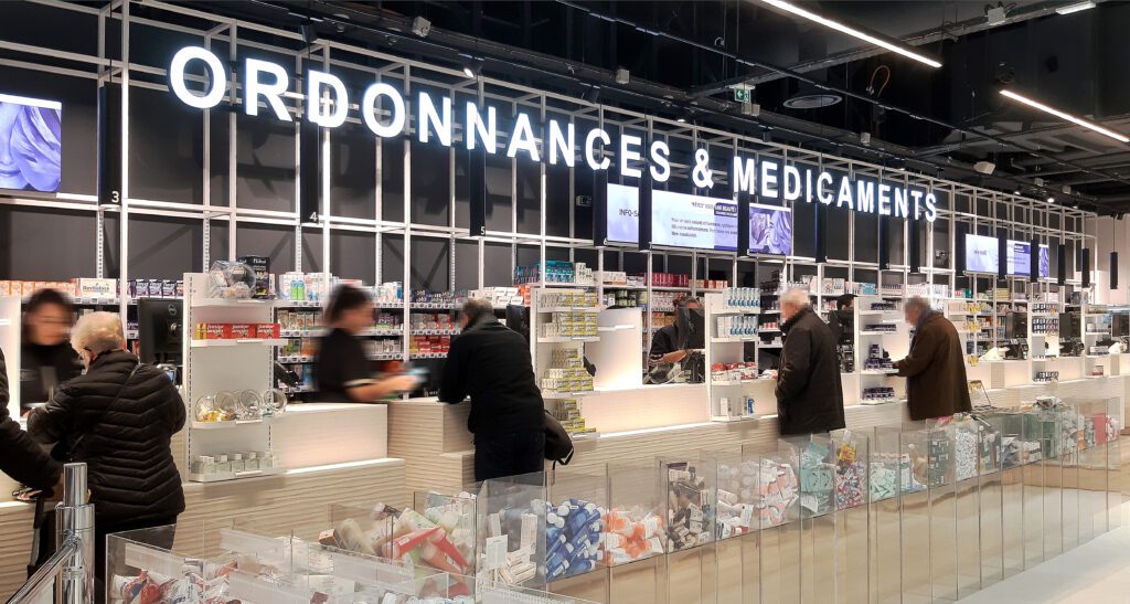 Comptoirs ordonnances pharmacie Creteil Soleil