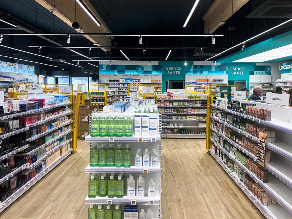 Vue d'ensemble de la nouvelle pharmacie suite à son transfert